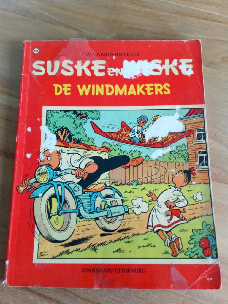 oude strip : suske en wiske : de windmakers, nr 126, Boeken, Stripverhalen, Ophalen of Verzenden, Gelezen, Willy Vandersteen