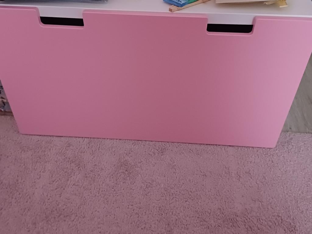 Roze speelbox met zitbank, Kinderen en Baby's, Kinderkamer | Overige Meubels, Ophalen