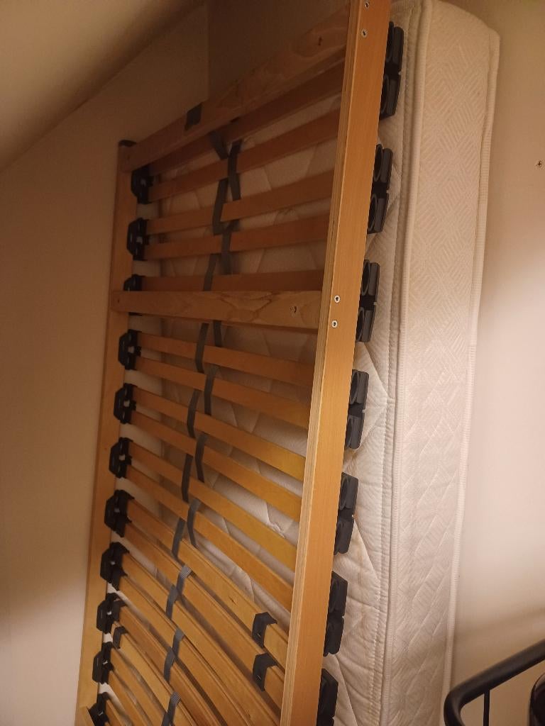 1persoonsmatras+ lattenbodem, 90 cm, Matelas, Une personne, Enlèvement