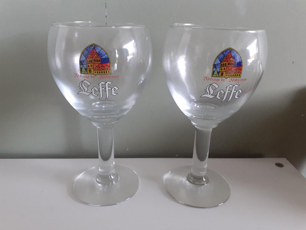 2 Leffe glazen Nieuw, Ophalen of Verzenden, Nieuw, Glas, Glas of Glazen