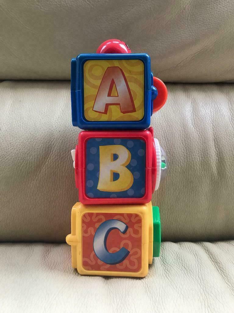 Fisher Price stapelblokken, Ophalen of Verzenden, Gebruikt, Speelset