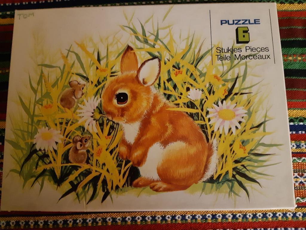 puzzle lapin 6 pièces, Enlèvement ou Envoi, Comme neuf