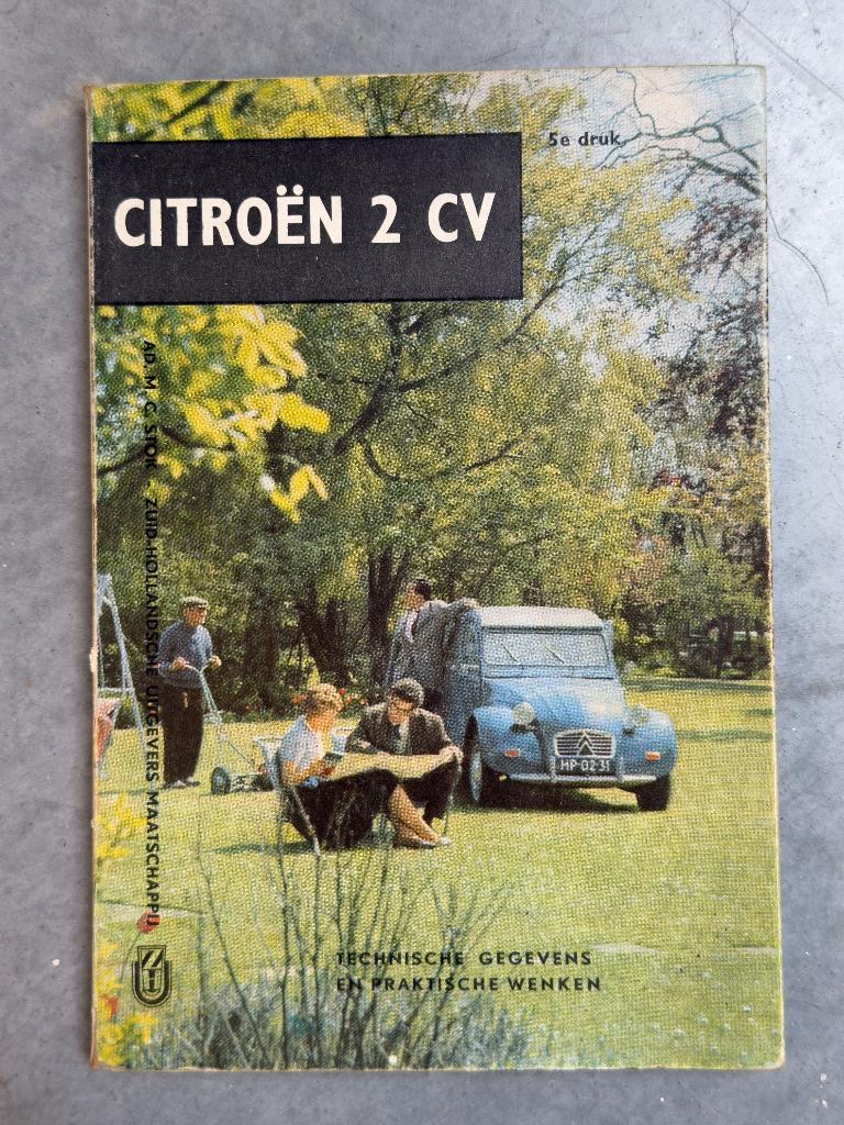 Origineel Citroën 2CV (2PK) handboek, Auto's, Citroën, Particulier, 2CV, Ophalen