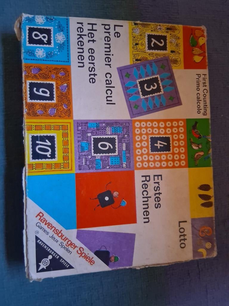 Eerste rekenspel lotto vintage, Ophalen of Verzenden
