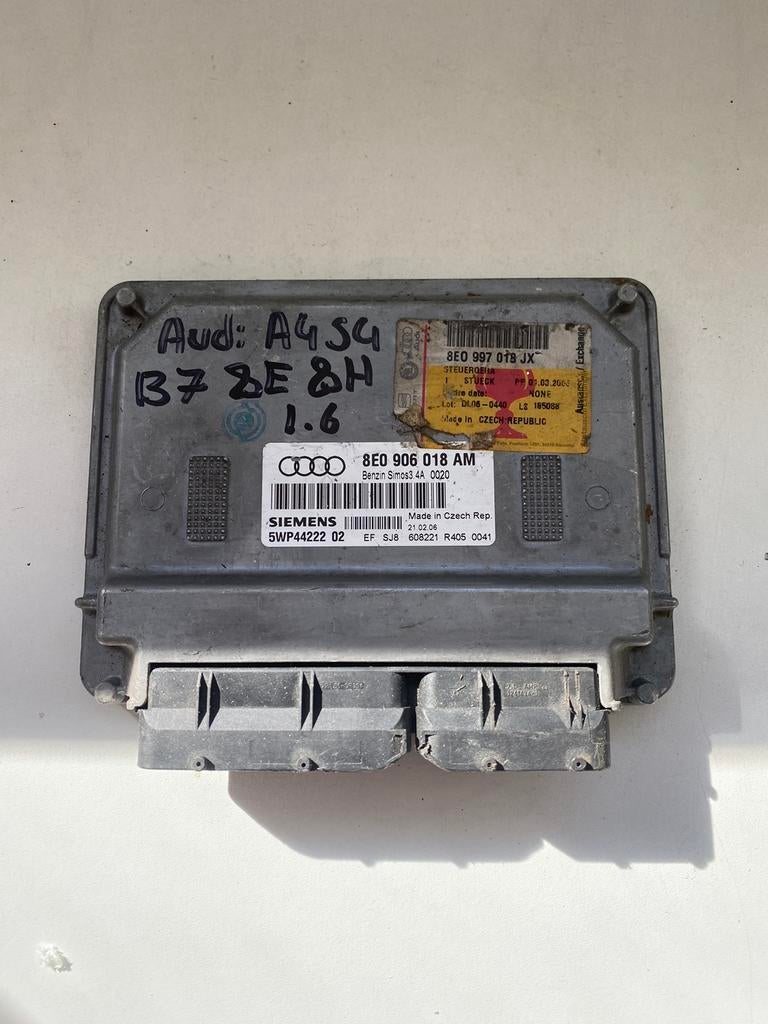 Audi A4 (B7) 1,6i (ALZ) 8E0906018AM ECU, Enlèvement ou Envoi, Utilisé, Audi