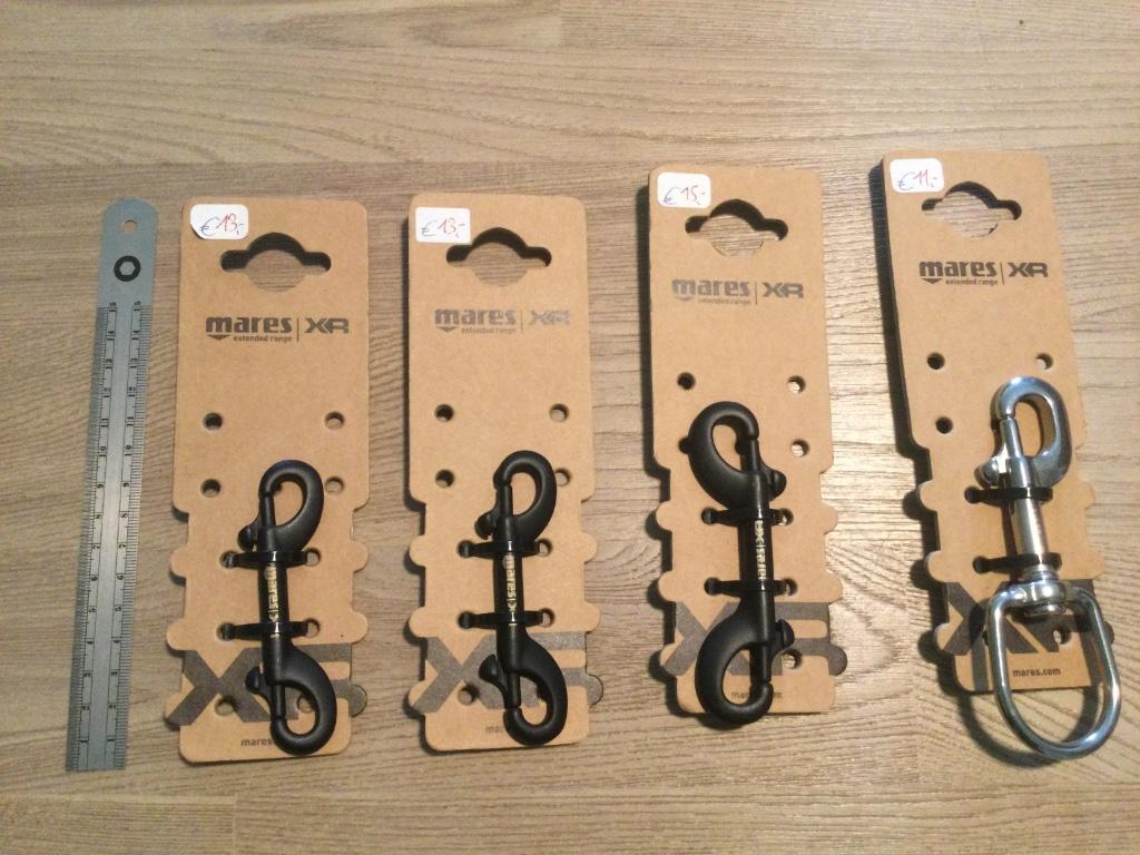 Mares XR Double Ender & Dead Bolt Snap nieuw vanaf 11€, Enlèvement ou Envoi, Neuf, Autres types