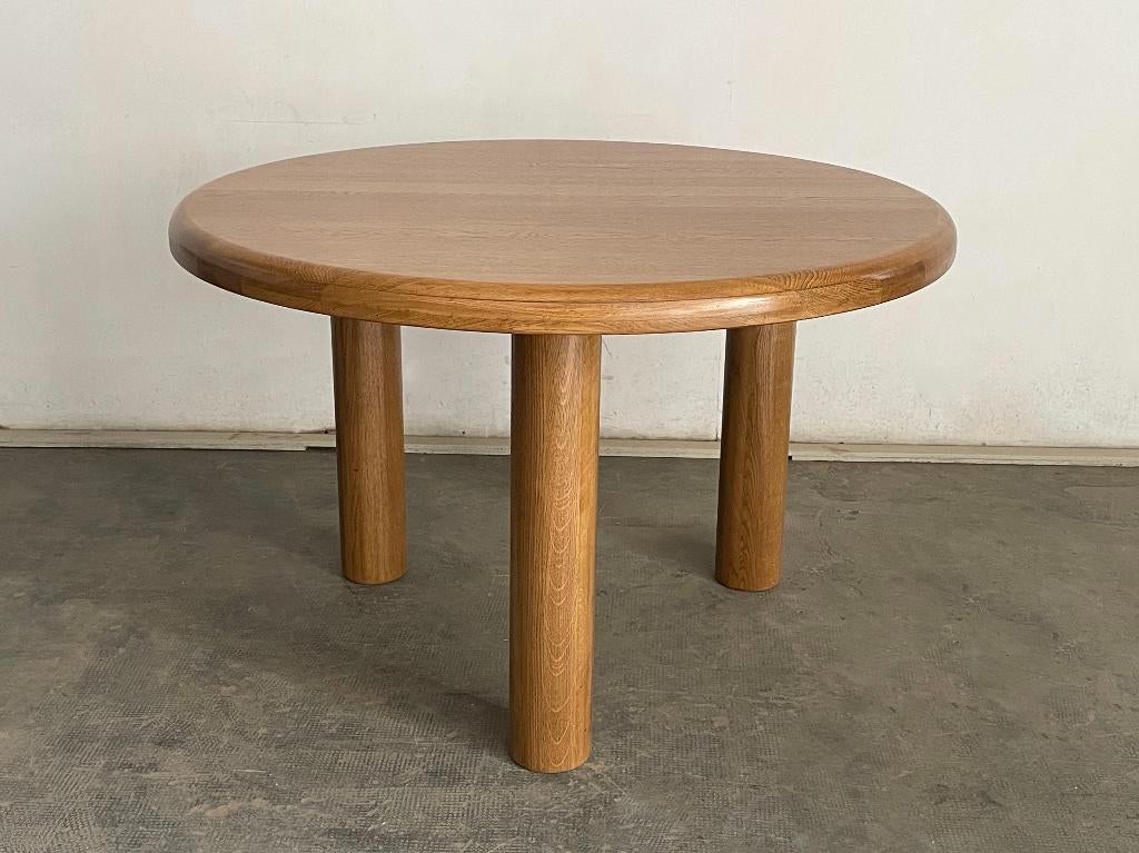 eetkamertafel van massief eiken, Huis en Inrichting, Tafels | Eettafels, Ophalen of Verzenden, Zo goed als nieuw, Vijf personen of meer