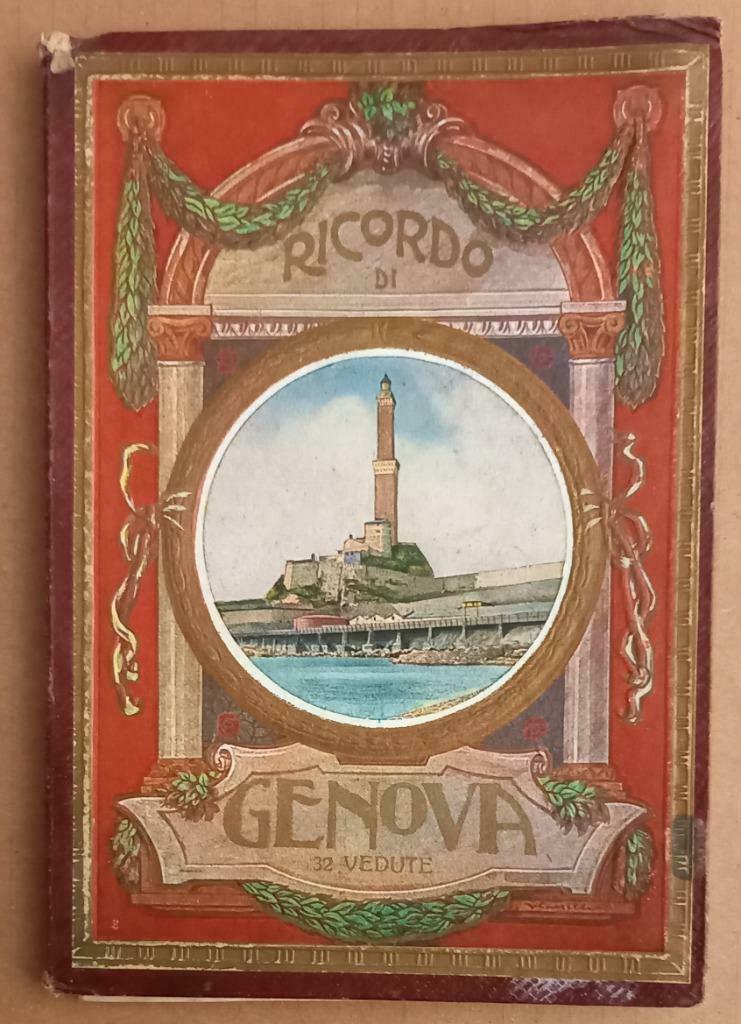 11584 Ricordo di Genova 32 Vedute Leporello Genua Italië, Ophalen of Verzenden