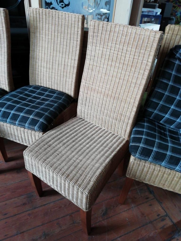 Stoelen in rotan (4), Osier ou Rotin, Autres couleurs, Landelijk, Enlèvement