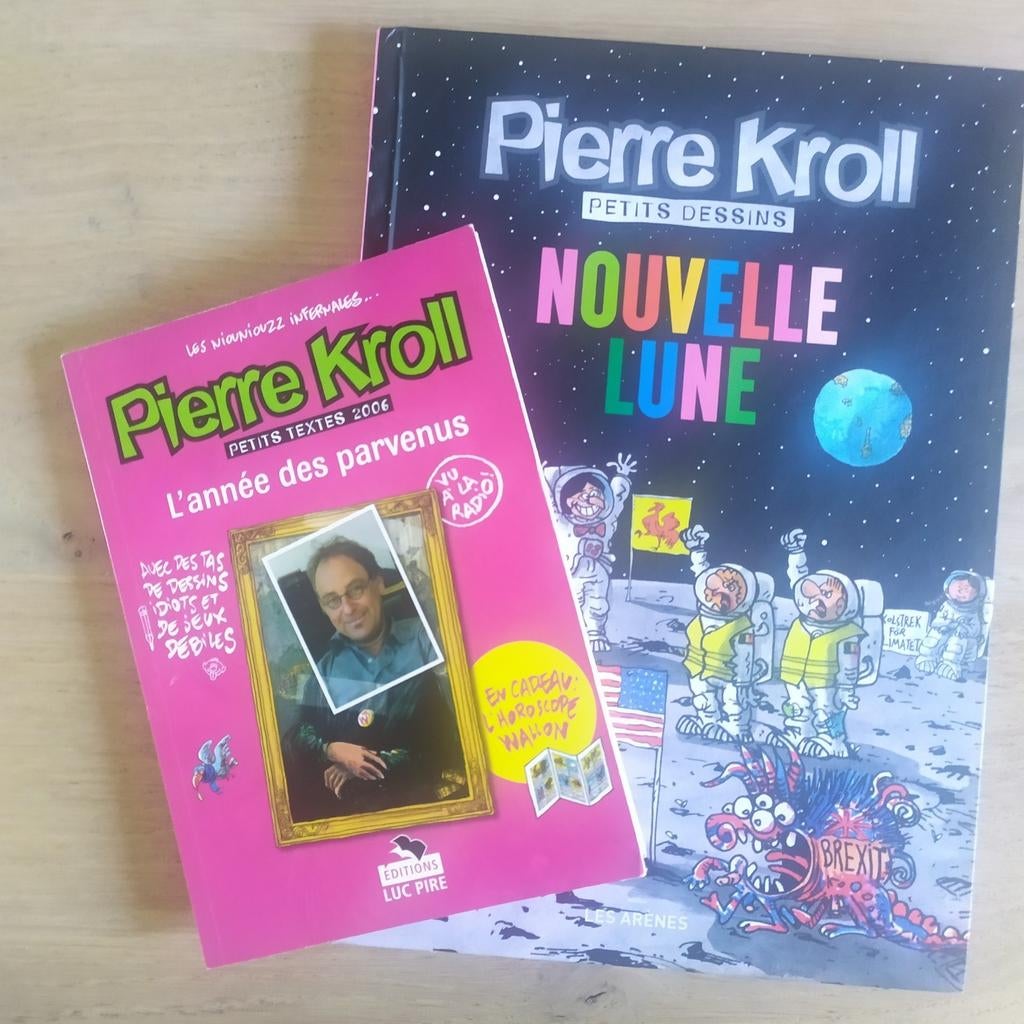Kroll Nouvelle Lune + L'année des parvenus TBE, Plusieurs BD, Enlèvement ou Envoi, Pierre Kroll.