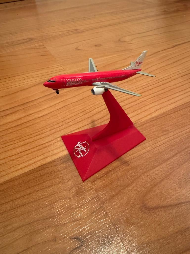 Virgin Express Boeing 737-400 Scale 1:400, Overige merken, 1:200 of kleiner, Ophalen of Verzenden, Zo goed als nieuw