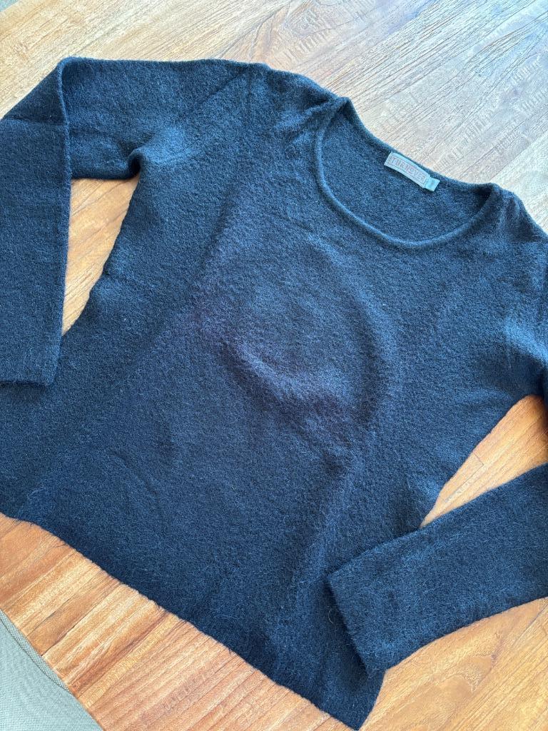 Zacht truitje turnover maat M, Kleding | Dames, Maat 38/40 (M), Zwart, Zo goed als nieuw, Turnover