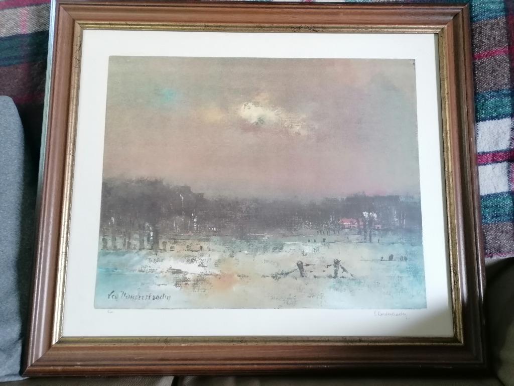 Druk lea vanderstraeten epreuve artiste beperkte uitgave, Antiek en Kunst, Ophalen of Verzenden