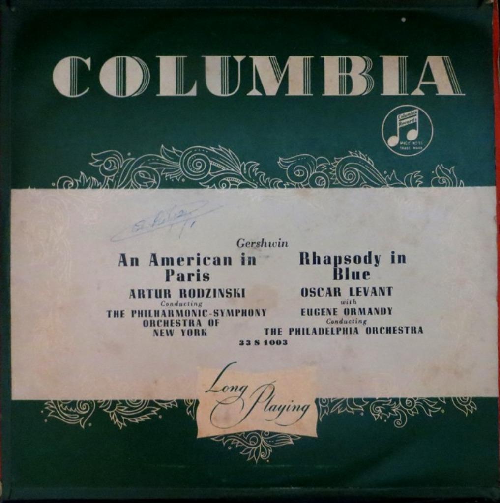 10 " VINYL - G.Gershwin L. Bernstein ‎– Rhapsody In Blue, Du modernisme à nos jours, Utilisé, Autres types, 10 pouces