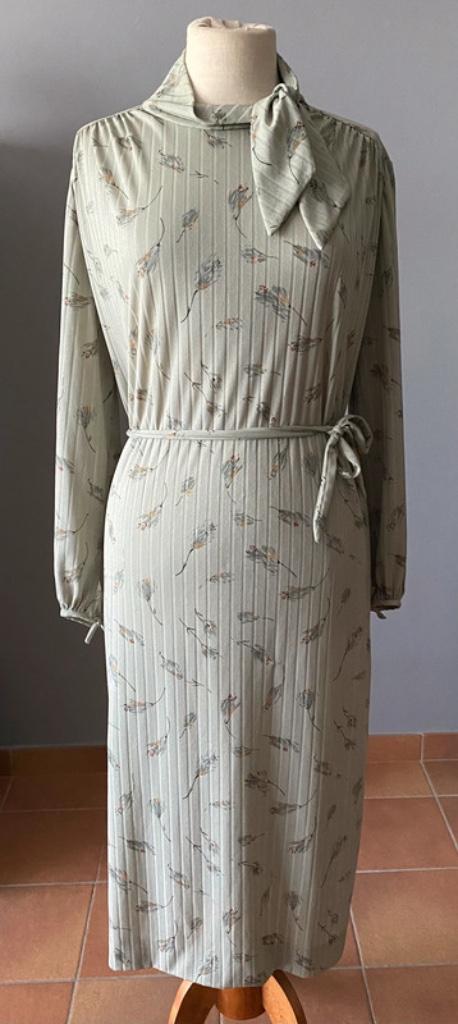Lichtgroene vintage jurk maat 40, Maat 38/40 (M), Verzenden, Zo goed als nieuw, Vintage