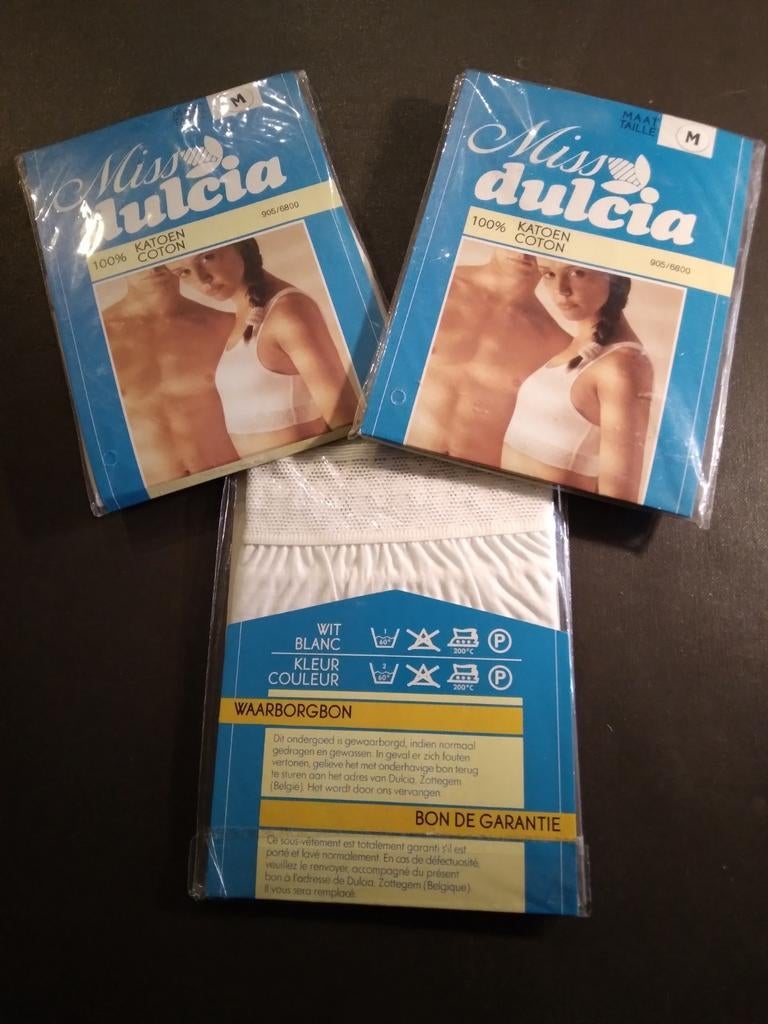 3 BH-topjes ´dulcia´ maat M, nieuw, 10 euro voor 3 stuks, Dulcia, Enlèvement ou Envoi, Blanc, Soutien-gorge