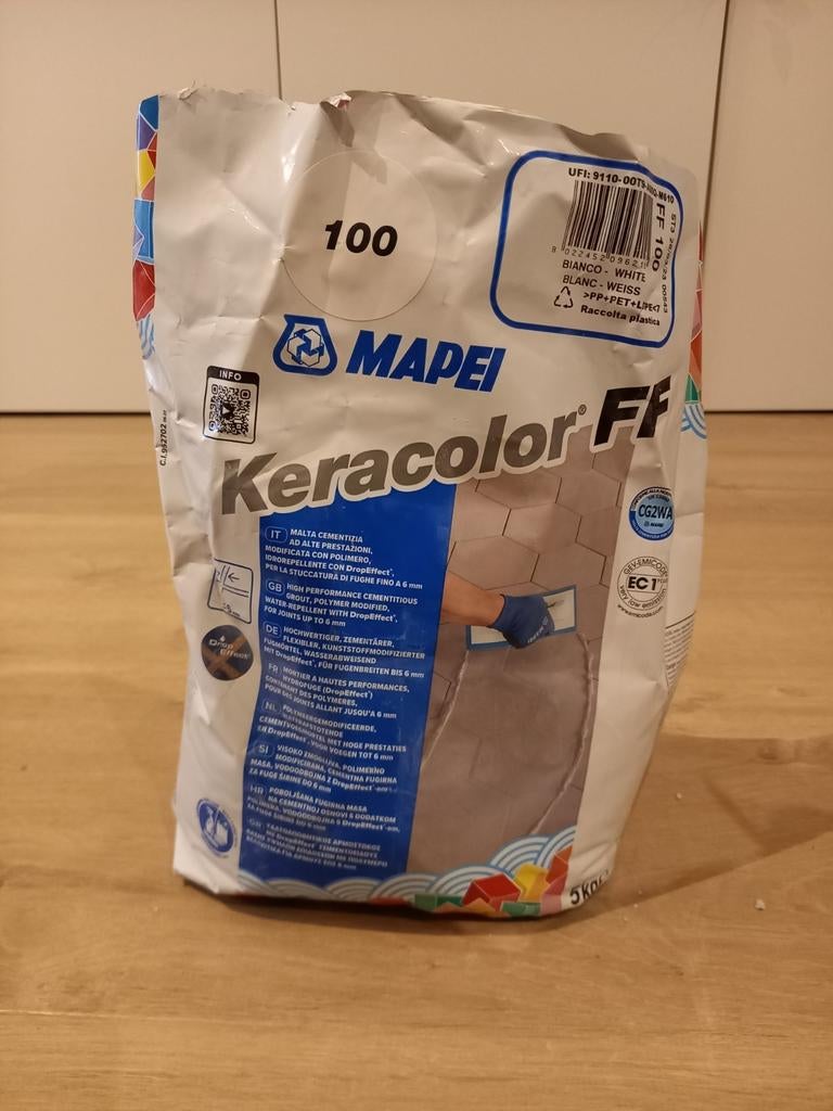 wit voegsel Mapei Keracolor FF, Ophalen of Verzenden, Nieuw