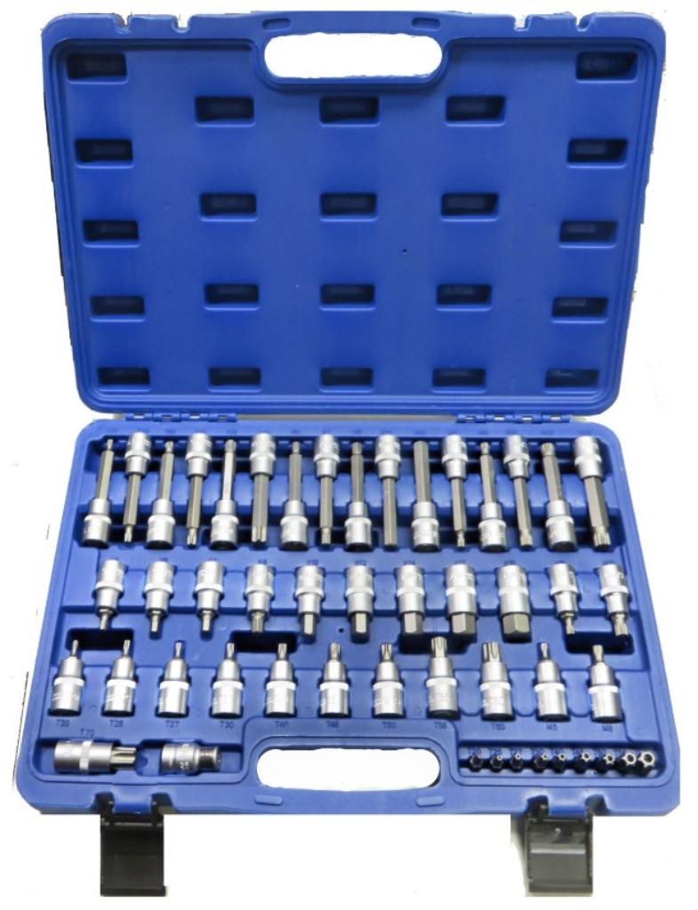 49-dlg. Bit doppenset, 1/2" inbus, torx, veeltand CRV + S2, Auto diversen, Autogereedschap, Nieuw, Ophalen of Verzenden