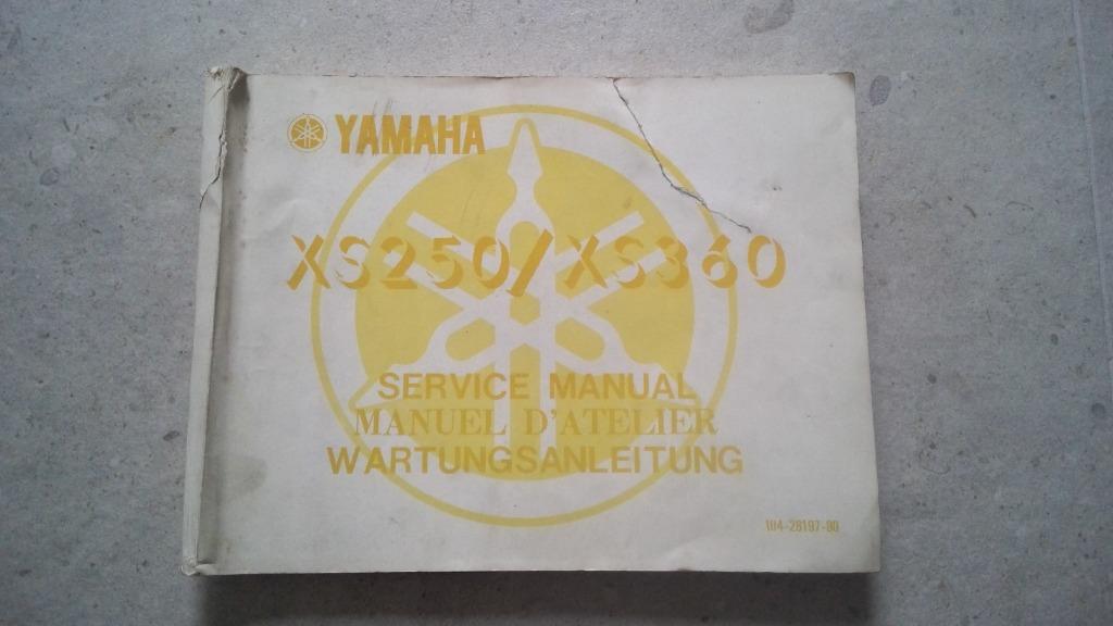 Werkplaatsboek Yamaha XS 250 XS 360, Motoren, Ophalen, Gebruikt