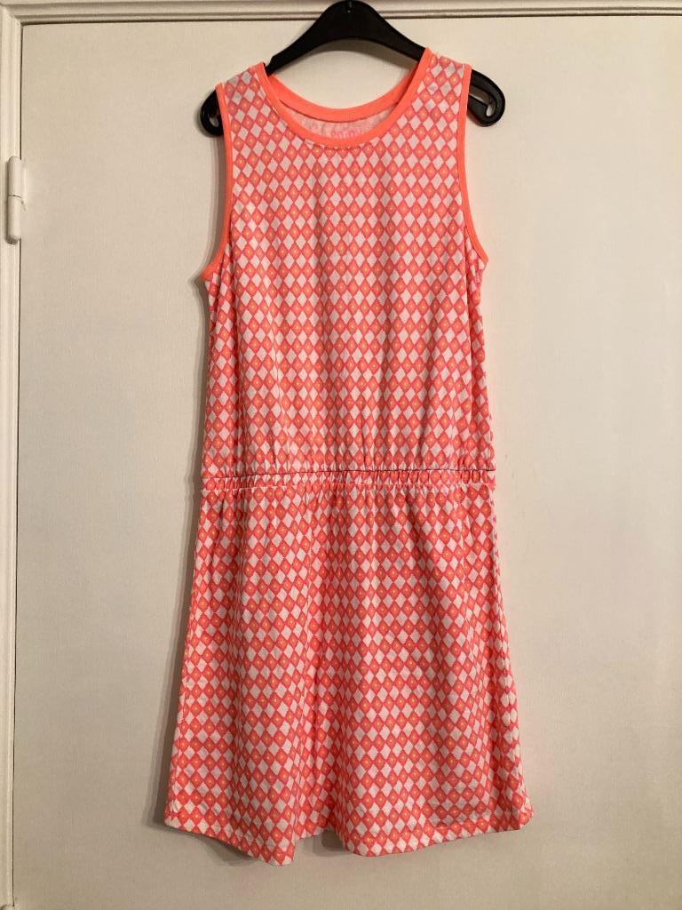Fluo roze/oranje jurkje - Hema - maat 146/152, Kinderen en Baby's, Kinderkleding | Maat 146, Gebruikt, Meisje, Ophalen of Verzenden