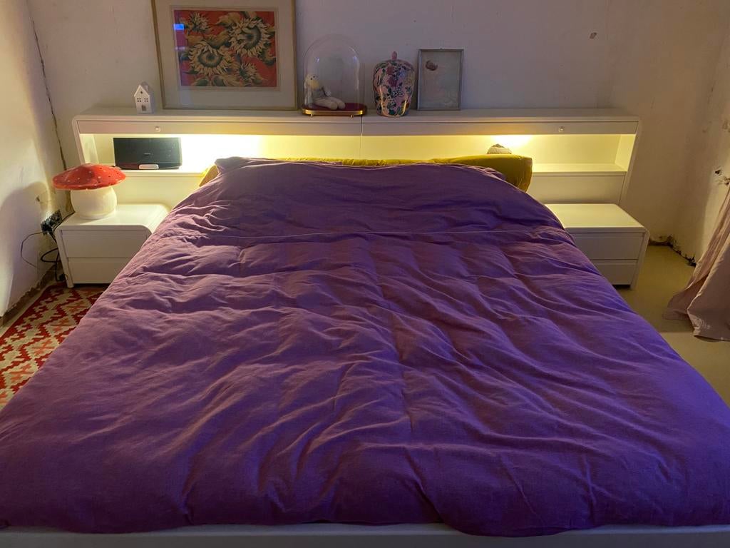 2-persoonsbed 180/200, Maison & Meubles, Chambre à coucher | Chambres à coucher complètes, Utilisé, Enlèvement