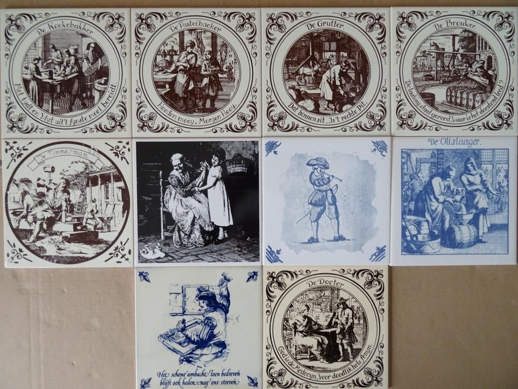 Vintage Mosa tegel tegels beroep beroepen 19 euro per stuk, Ophalen of Verzenden