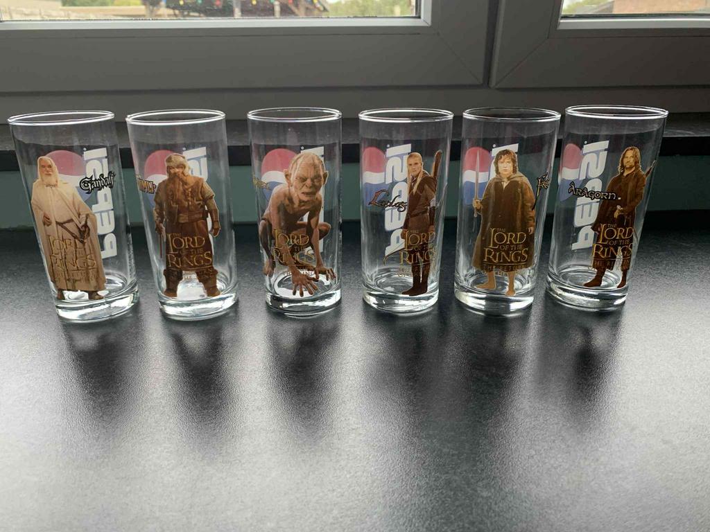 Lord of the Rings: Set van zes glazen, Enlèvement, Comme neuf