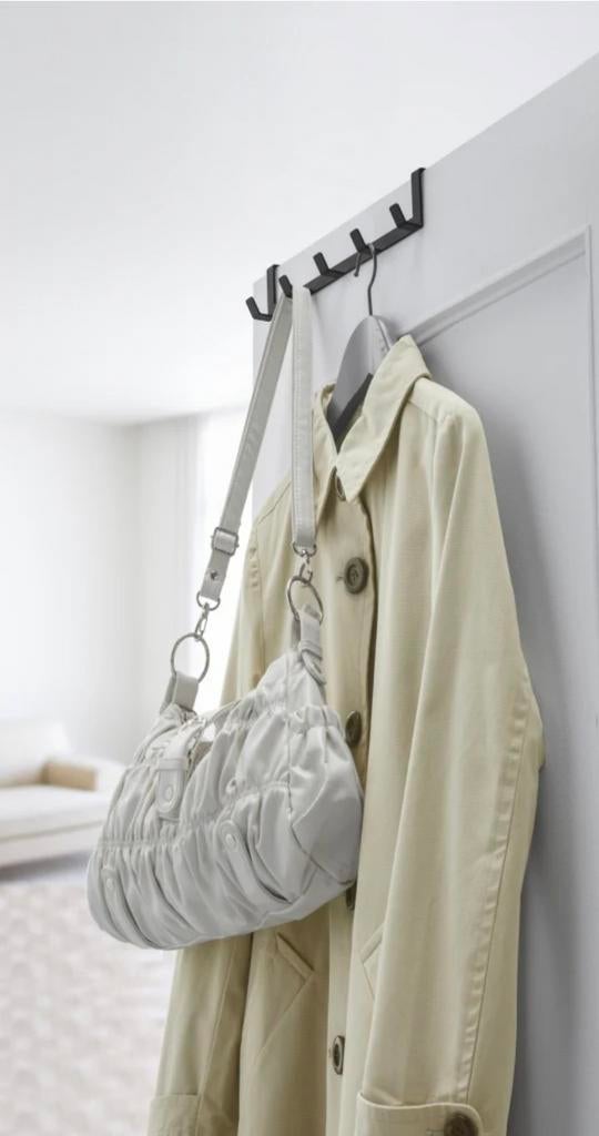 Yamazaki Smart Deurhanger. zwart, Ophalen, Zwart