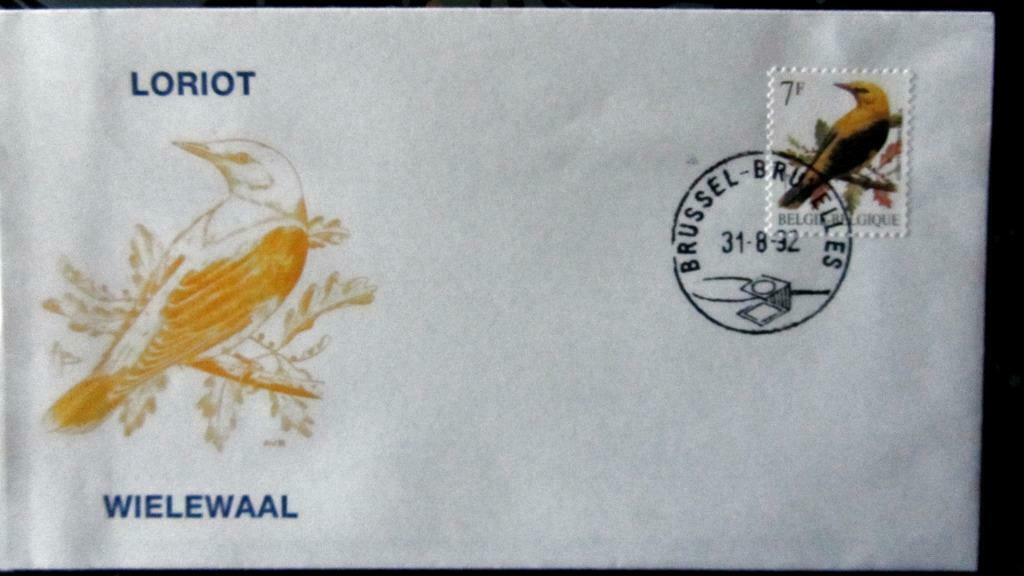 FIRST DAY COVER- VOGELS VAN BUZIN- DE WIELEWAAL, Enlèvement ou Envoi, Affranchi, Animal et Nature