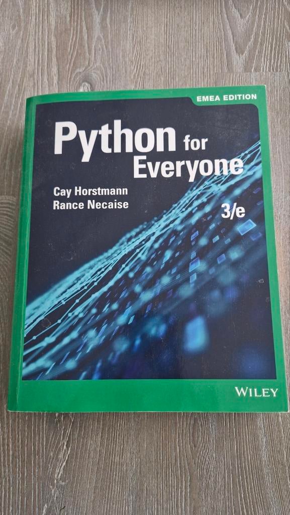 Python for everyone. 3e druk, Boeken, Informatica en Computer, Programmeertaal of Theorie, Cay horstmann en rance necaise, Ophalen of Verzenden