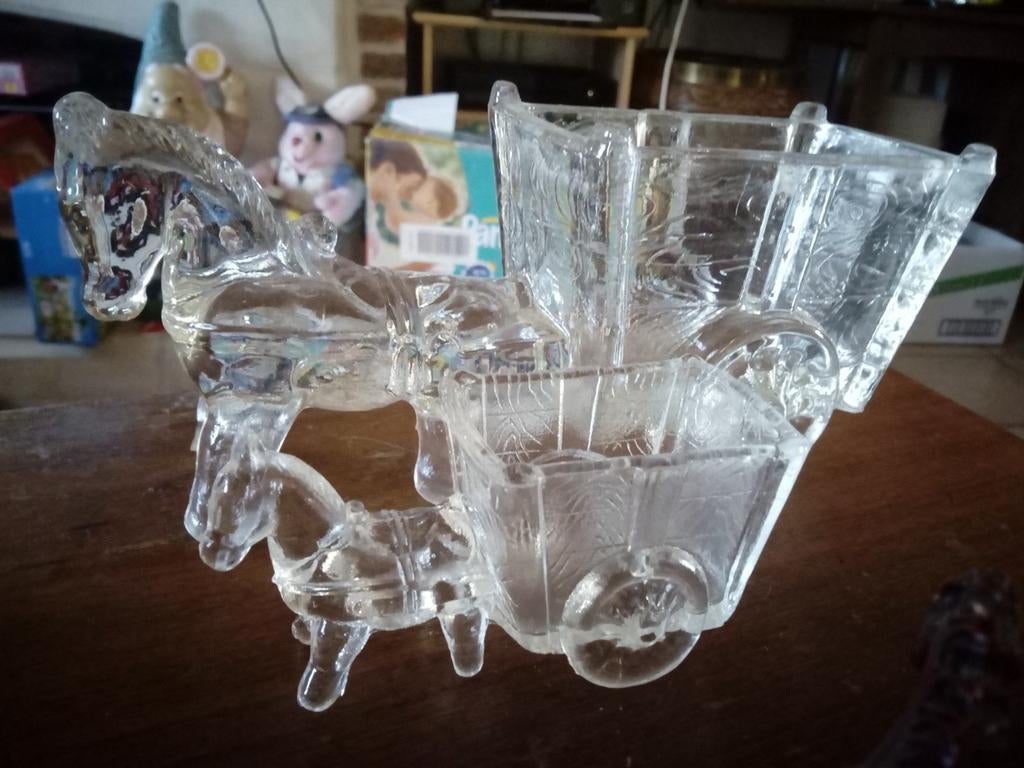 Paarden beeld, Antiek en Kunst, Antiek | Glaswerk en Kristal, Ophalen of Verzenden