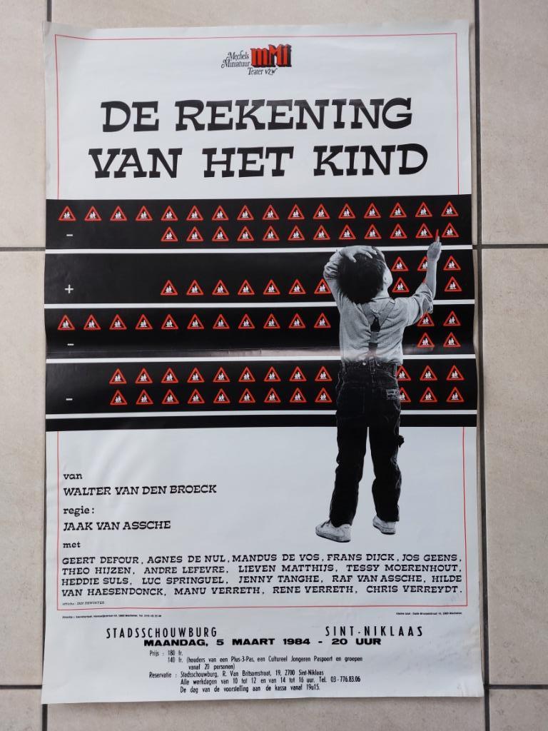 oude affiche Mechels Miniatuurtheater  (1984), Envoi