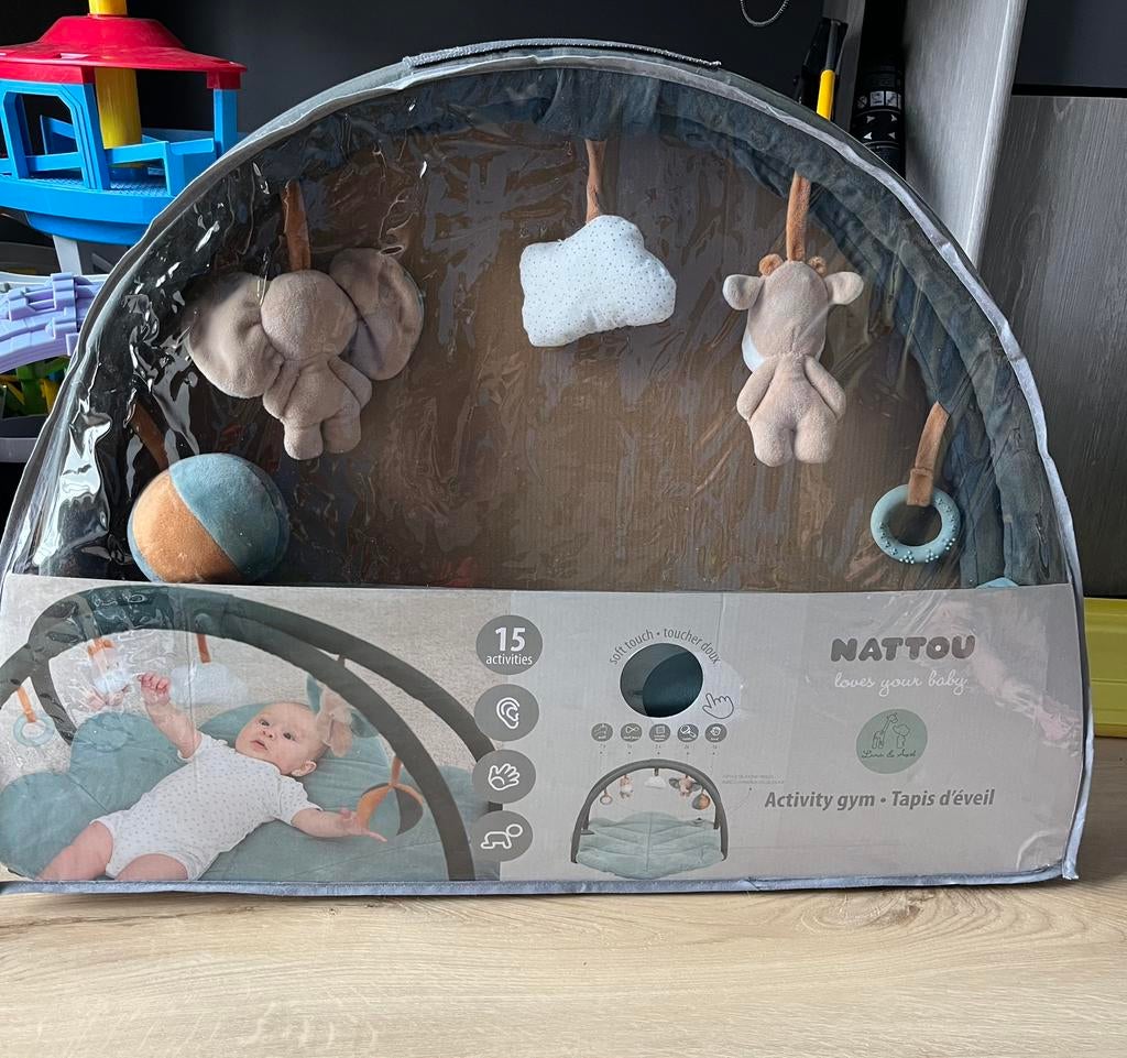 Nattou speelmat activity gym, Ophalen, Zo goed als nieuw