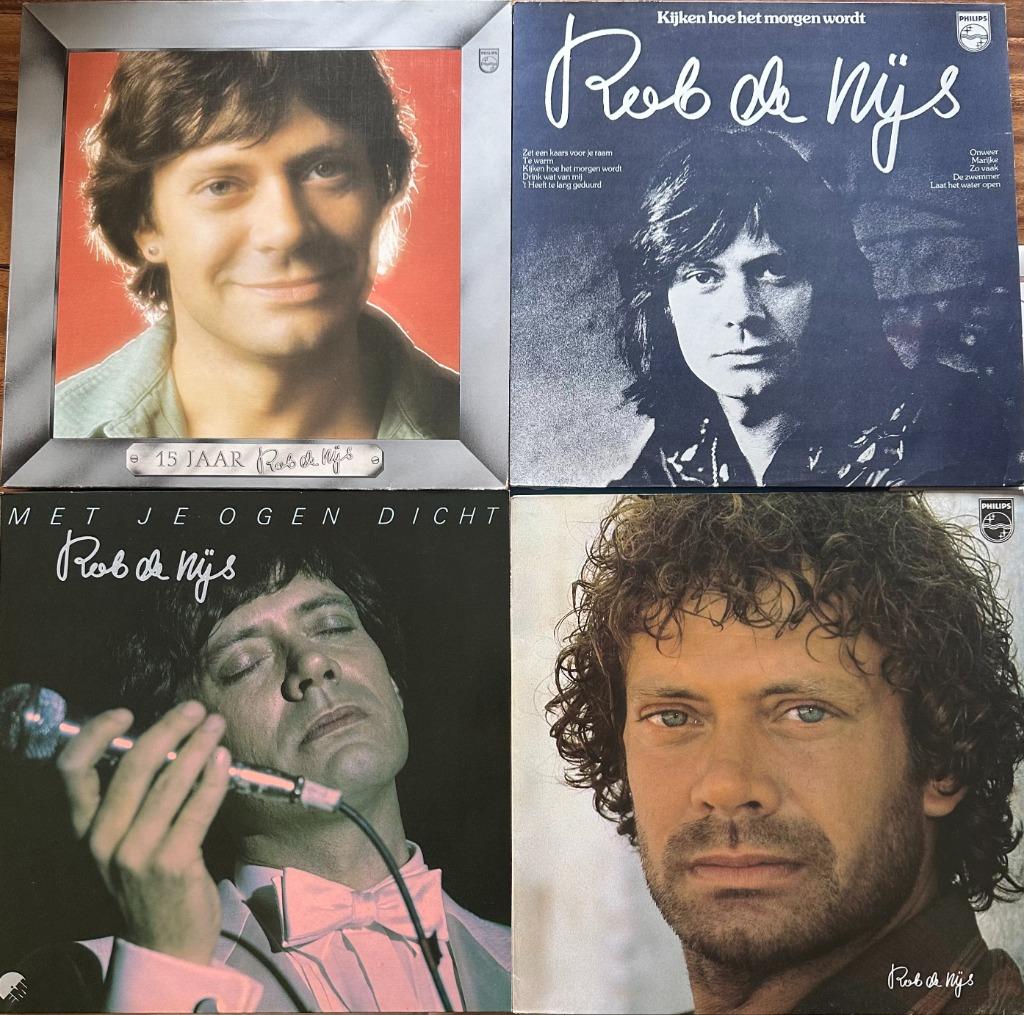 4 LP's Rob De Nijs, Ophalen, Zo goed als nieuw, Overige formaten