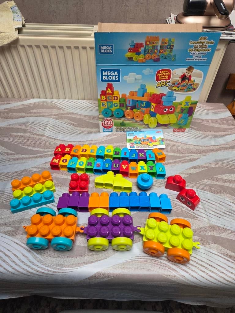 Fisher price ,Mega bloks ABC Trein, Kinderen en Baby's, Speelgoed | Fisher-Price, Ophalen of Verzenden, Zo goed als nieuw