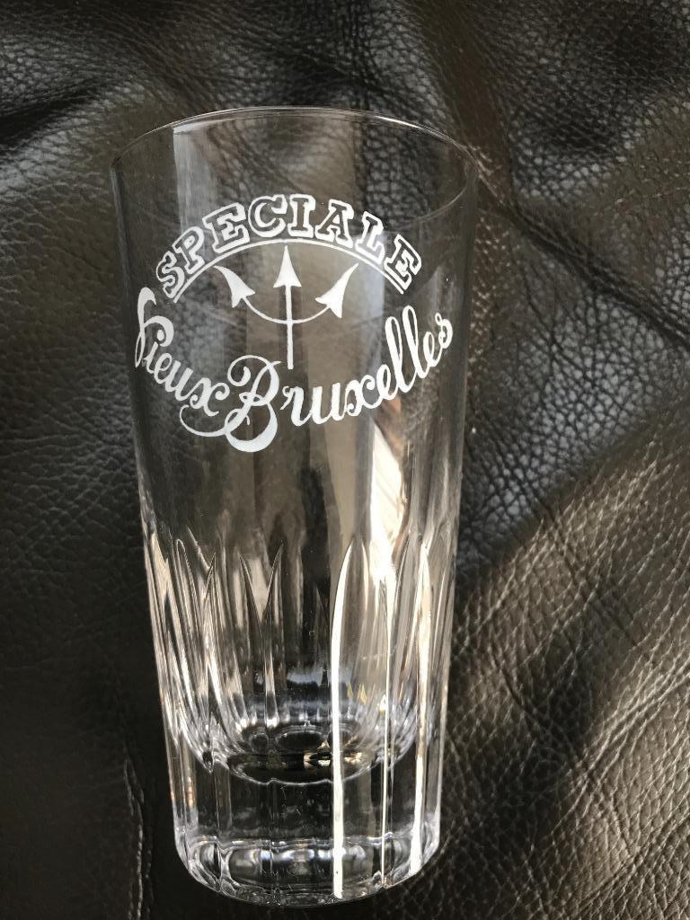Speciale Vieux Bruxelles bierglas, Ophalen of Verzenden, Zo goed als nieuw, Glas of Glazen, Overige merken