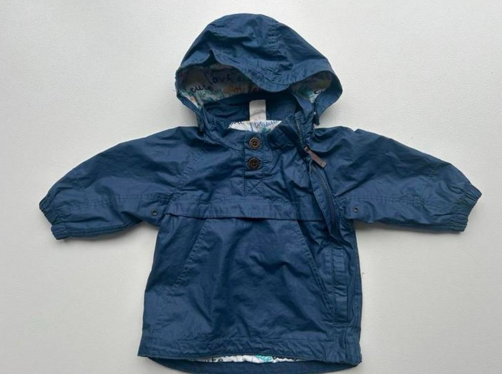 Blauw regenjasje - mt 68 - H&M, Enfants & Bébés, Vêtements de bébé | Taille 68, Neuf, Garçon ou Fille, Enlèvement ou Envoi, H&M