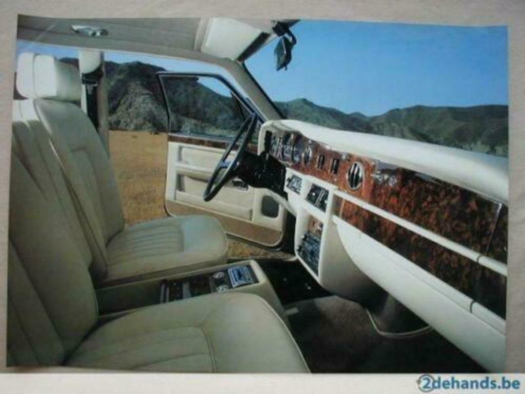 Poster interior Rolls Royce Silver Spirit Spur, Neuf, Enlèvement ou Envoi, Rectangulaire horizontal, Autres sujets/thèmes