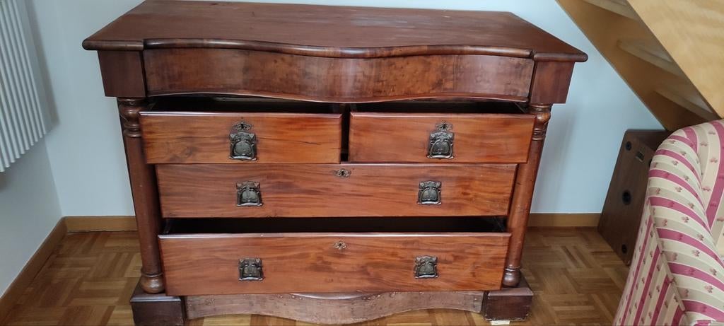 Meuble VINTAGE rangement 6 tiroirs, Enlèvement ou Envoi, Comme neuf