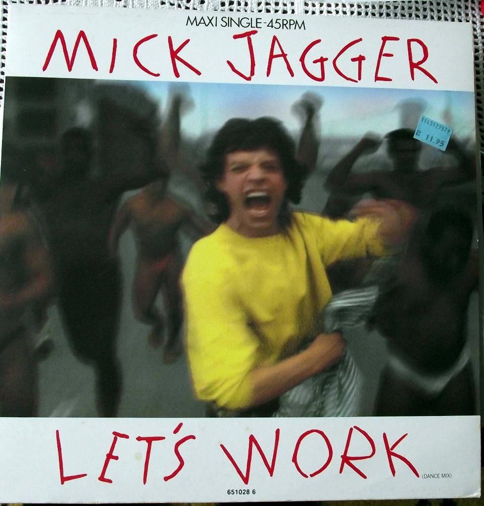 mick jagger Let's work maxisingle, Gebruikt, Maxi-single, Ophalen of Verzenden, Pop