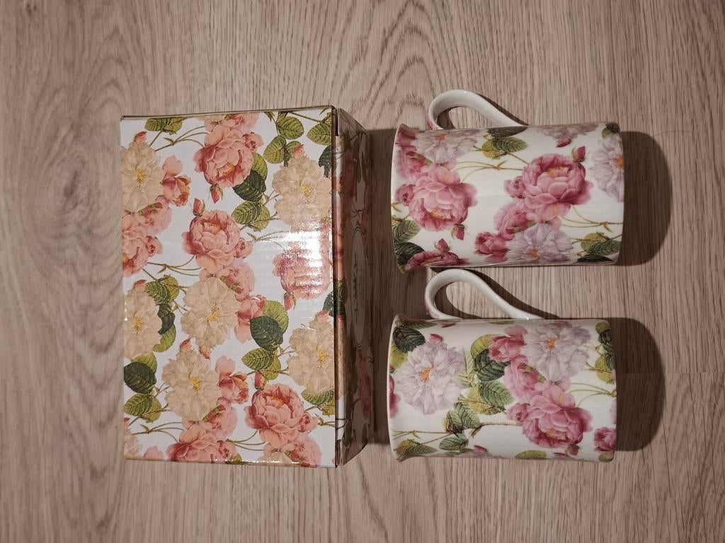 Coffret 2 tasses "Leonardo Collection"/ Neuf/ Valeur: €20, Enlèvement, Neuf, Céramique, Tasse(s) et/ou soucoupe(s)