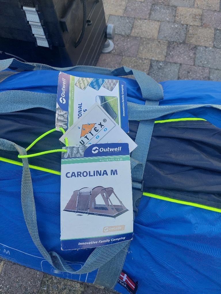 carolina m  outwell, Caravans en Kamperen, Tenten, Ophalen, Zo goed als nieuw, Tot en met 4