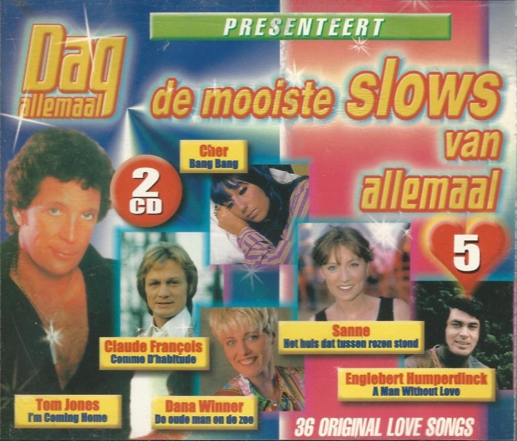 2CD-BOX * DE MOOISTE SLOWS VAN ALLEMAAL 5, Cd's en Dvd's, Cd's | Pop, Zo goed als nieuw, Verzenden