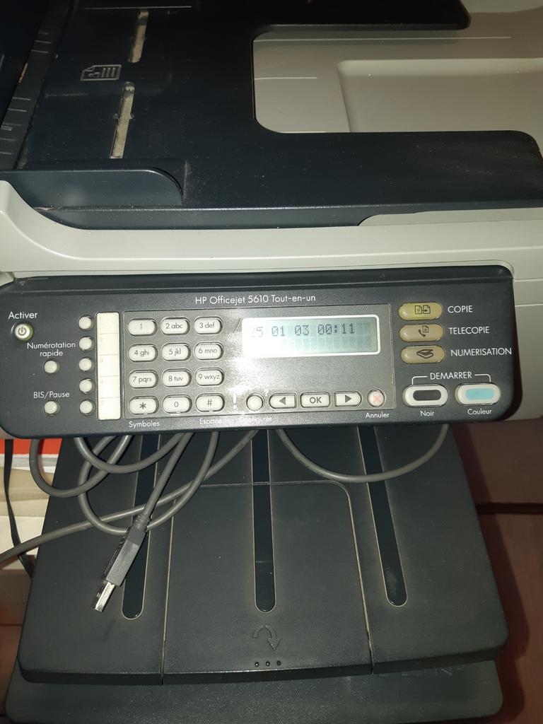 Imprimante scanner Hp  all one couleur nvlles cartouches, Enlèvement, Comme neuf, Imprimante
