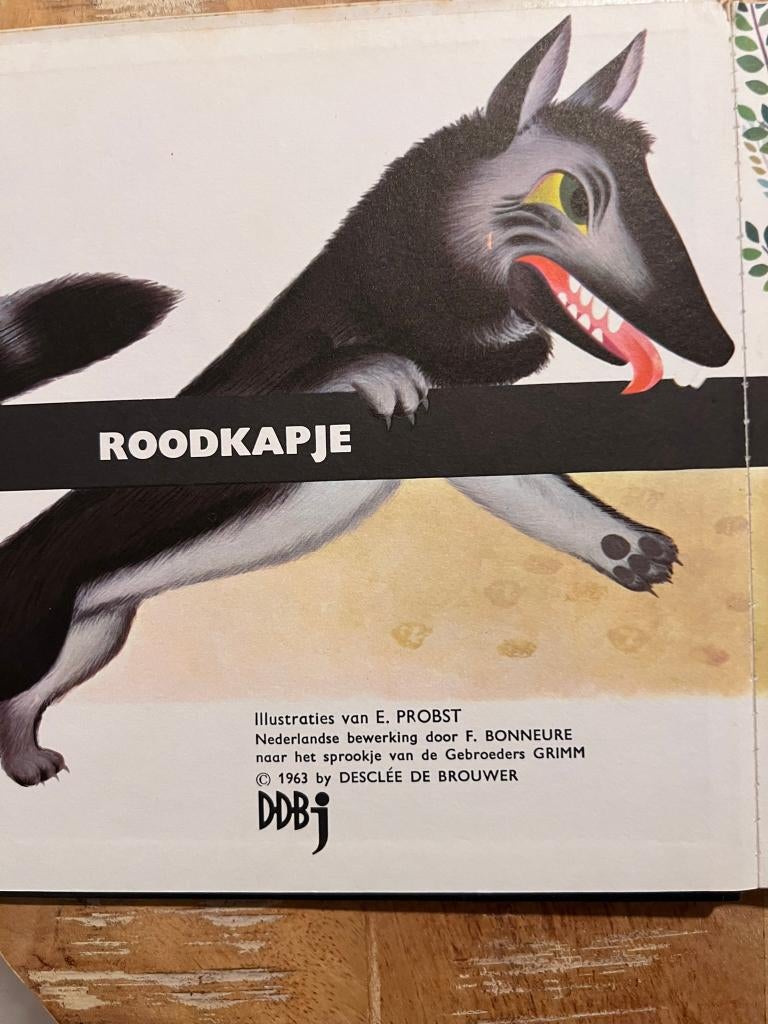 Roodkapje - ABC F. Bonneur 1963, Garçon ou Fille, Enlèvement ou Envoi, Fiction général, Utilisé