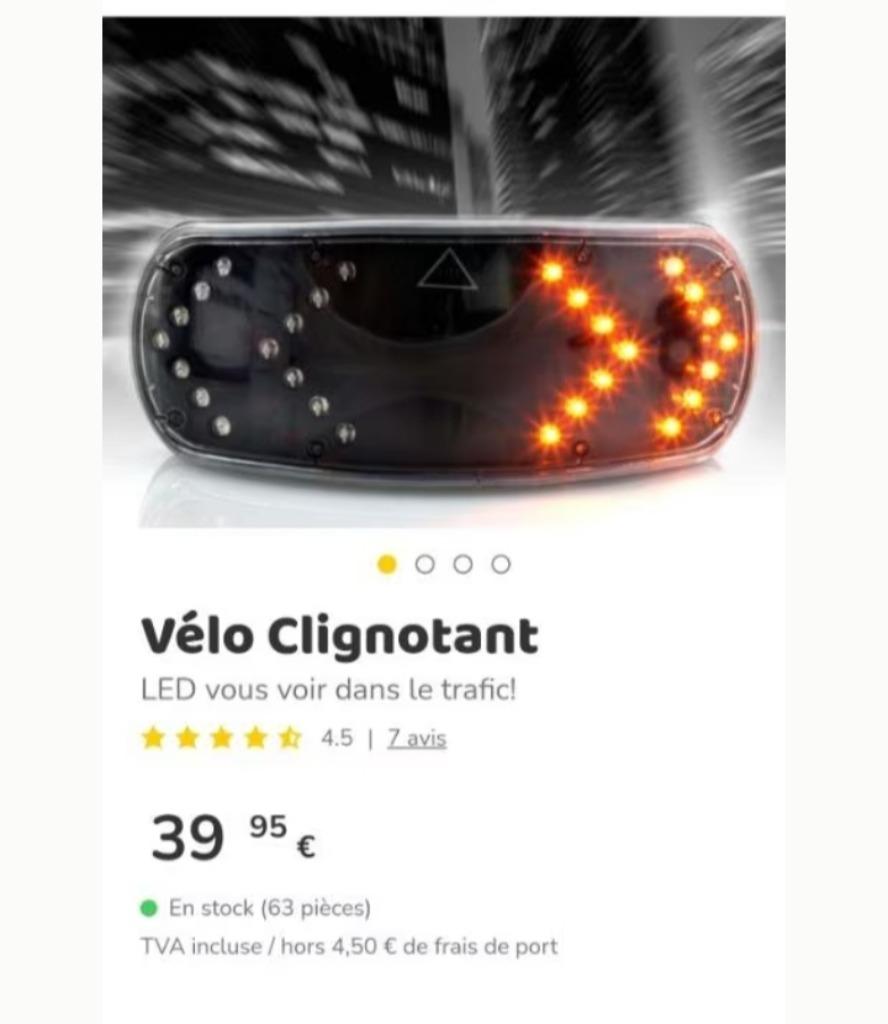 Vélo clignotants sans fil, Fietsen en Brommers, Fietsonderdelen, Ophalen of Verzenden, Nieuw, Overige typen, BTwin Décathlon