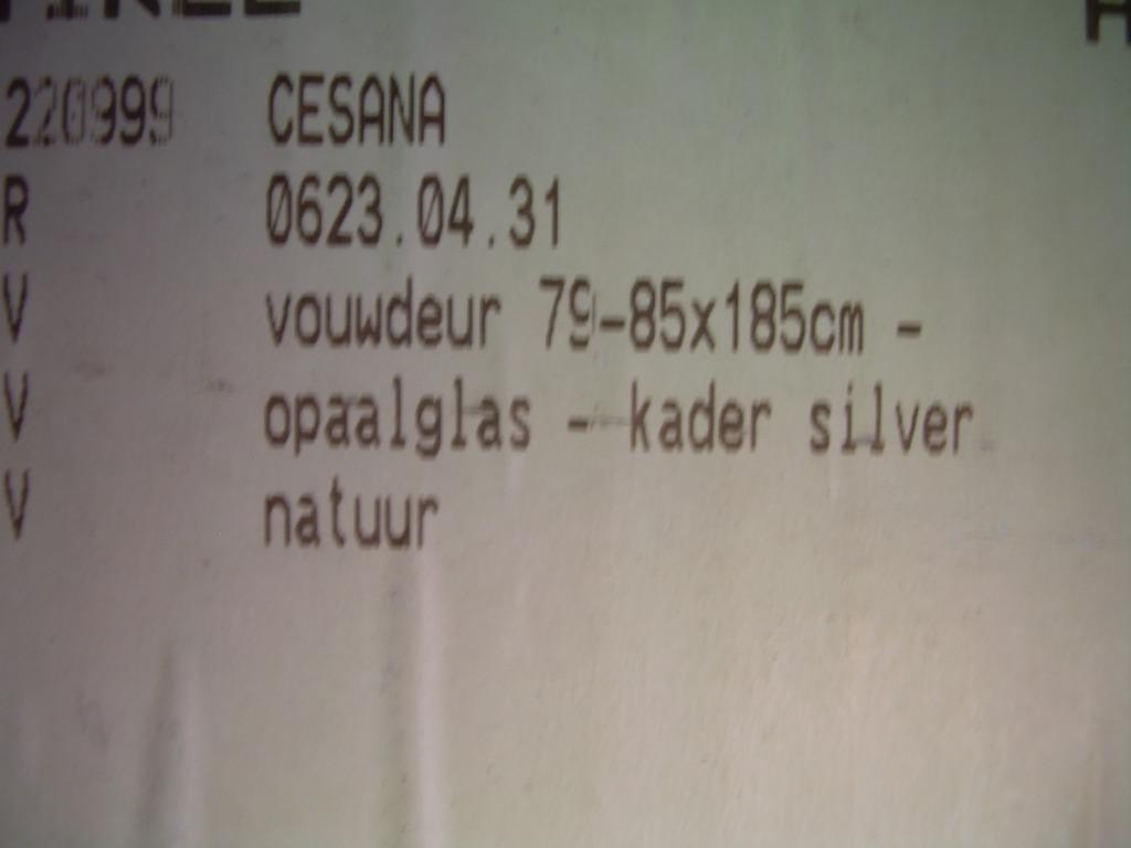 douchedeur Cesana Technoplus vouwdeur, Enlèvement, Neuf, Verre