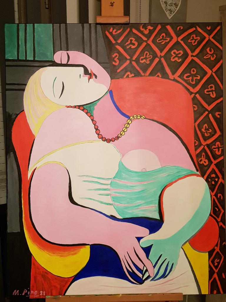 Le Rêve - Picasso - Peinture, Enlèvement ou Envoi
