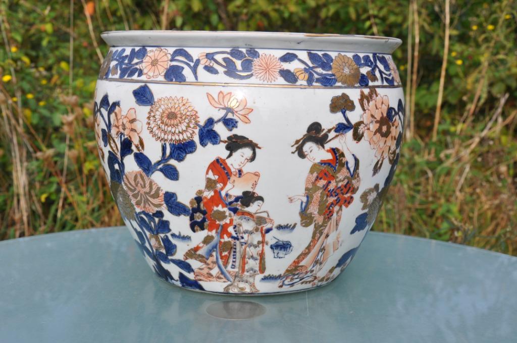 gros cache pot japonisant, Antiquités & Art, Enlèvement ou Envoi