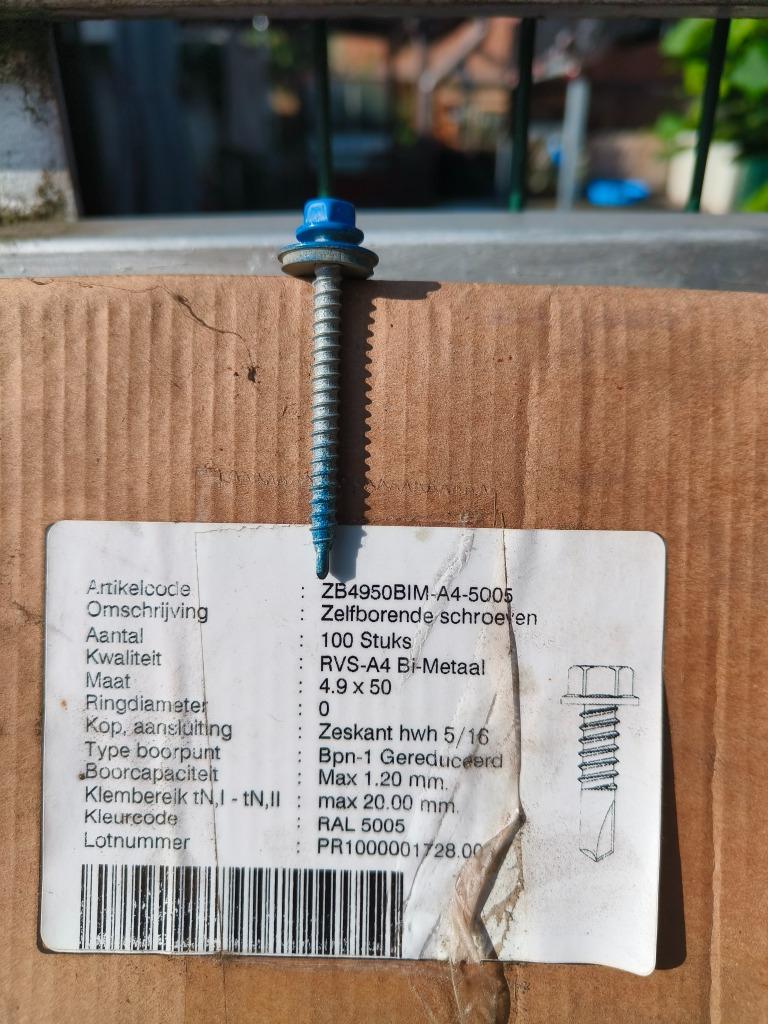 Zelfborende RVS schroeven met ring, Ophalen, Nieuw, Schroeven, Inox